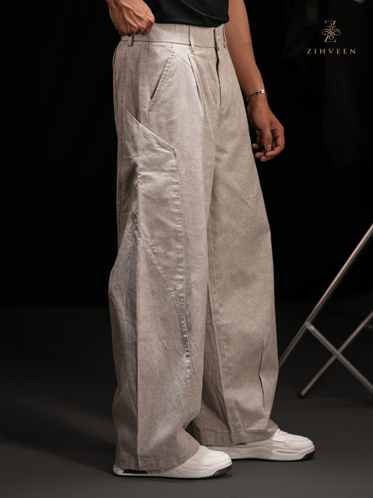 Arden Barrel Pant - Smoke Grey - view 2
