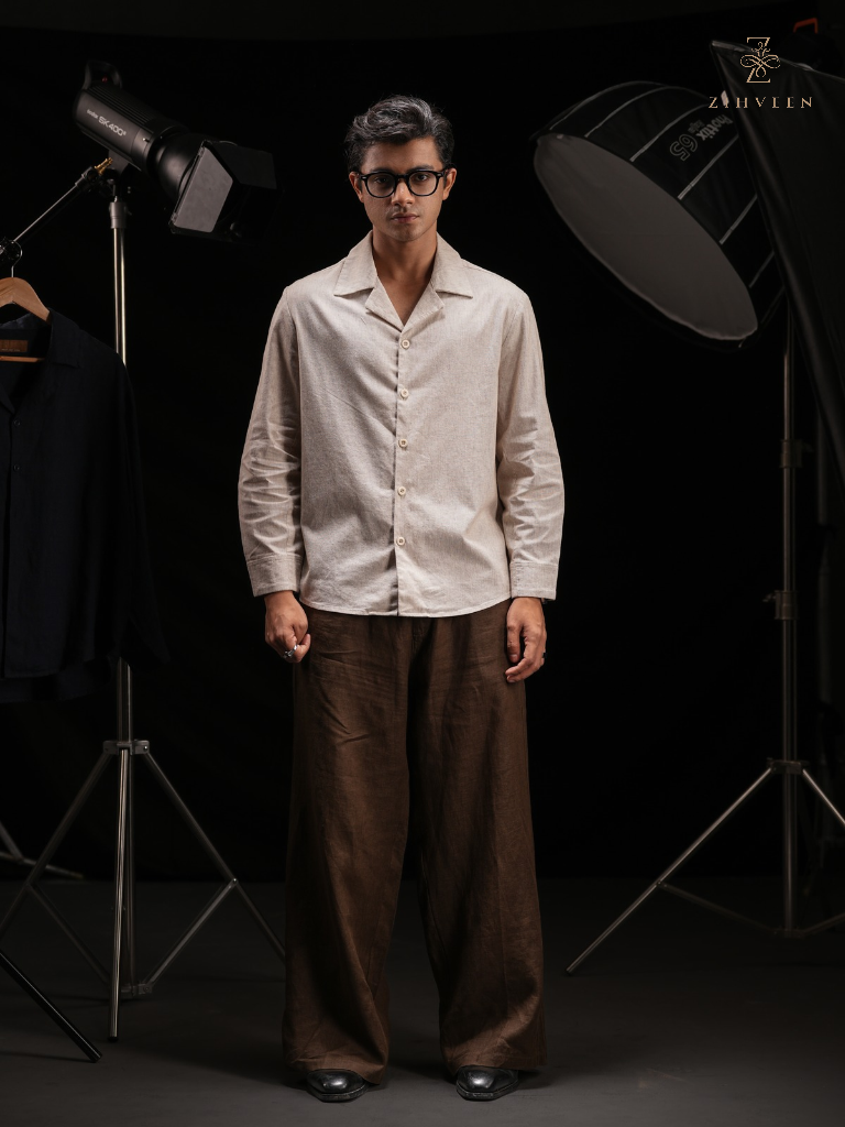 Rowan Full-sleeve Shirt - Sand beige - view 2