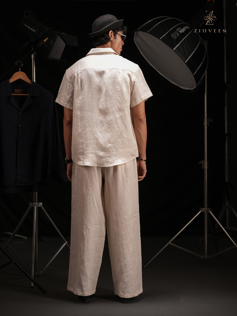 Alden Half-sleeve Shirt - Sand beige - view 2