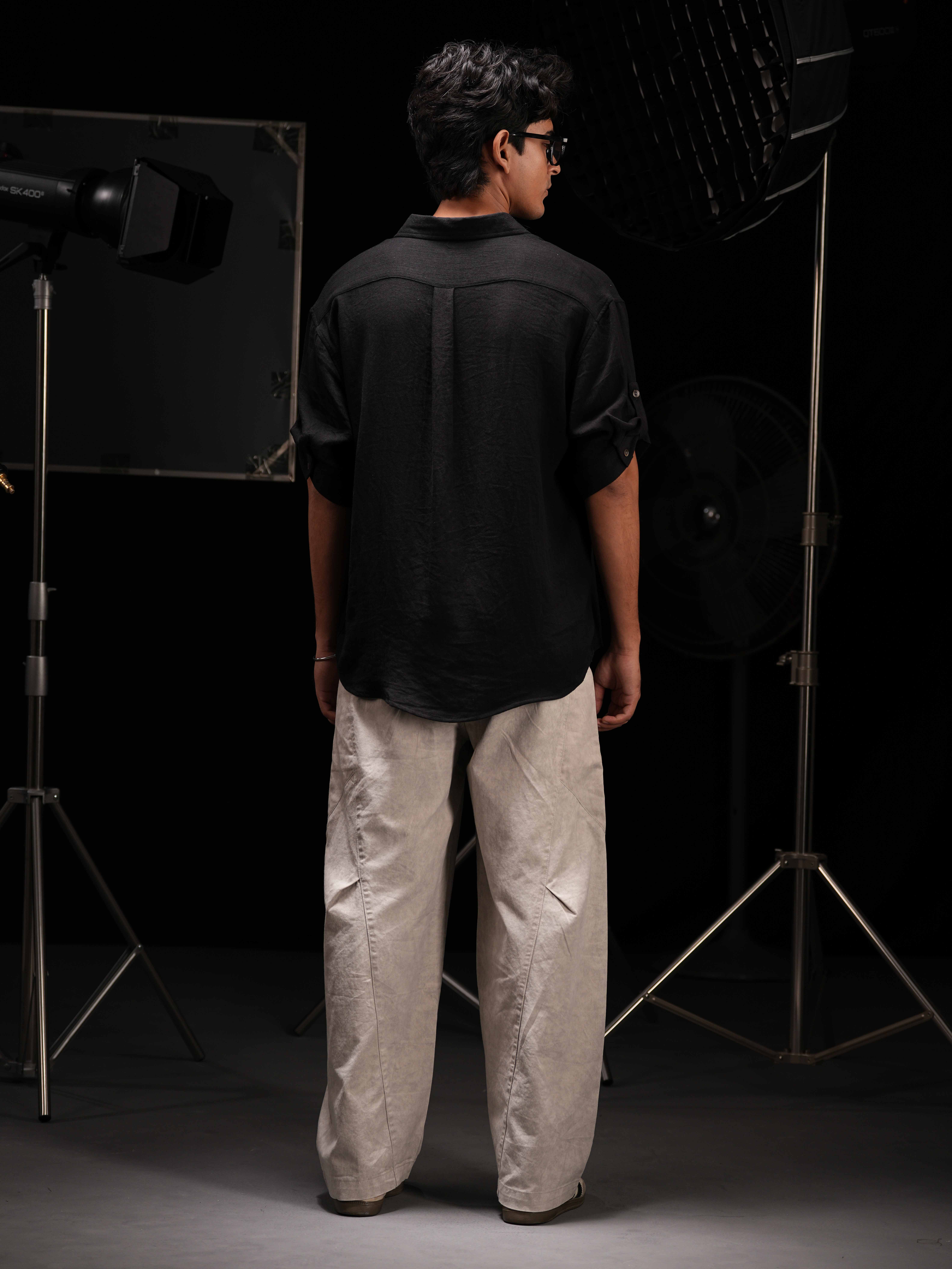 Contemporery Half-sleeve shirt - Black - view 3