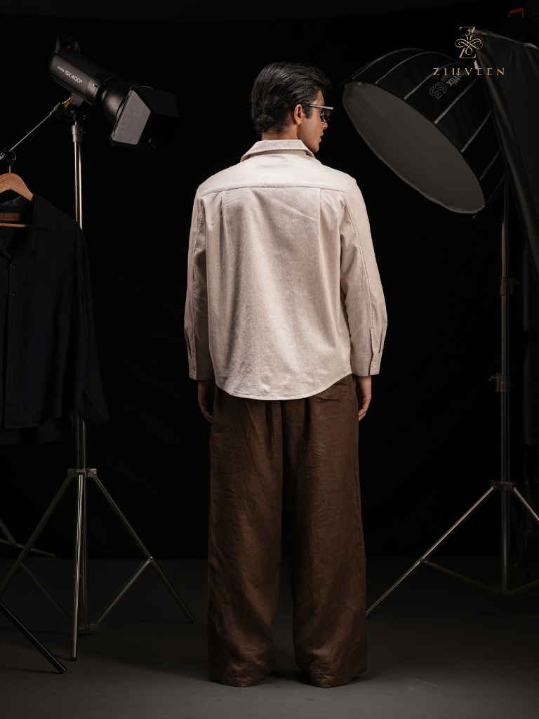 Rowan Full-sleeve Shirt - Sand beige - view 3