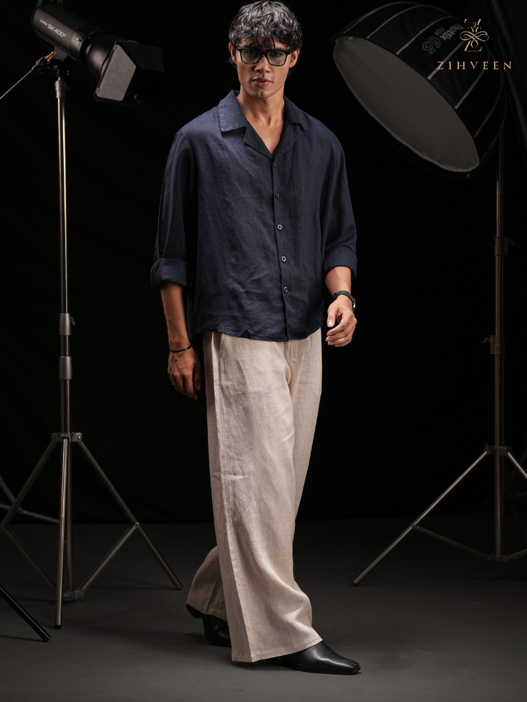 Rowan Full-sleeve Shirt - Oxford Blue - view 2