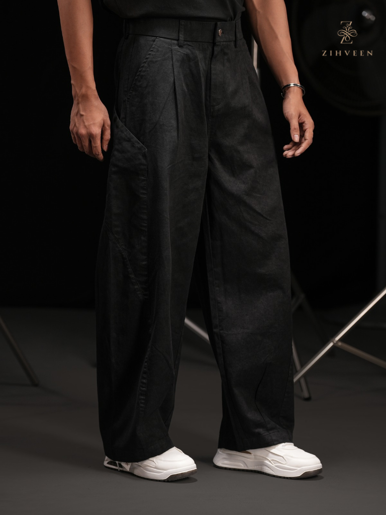 Arden Barrel Pant - Black - view 2