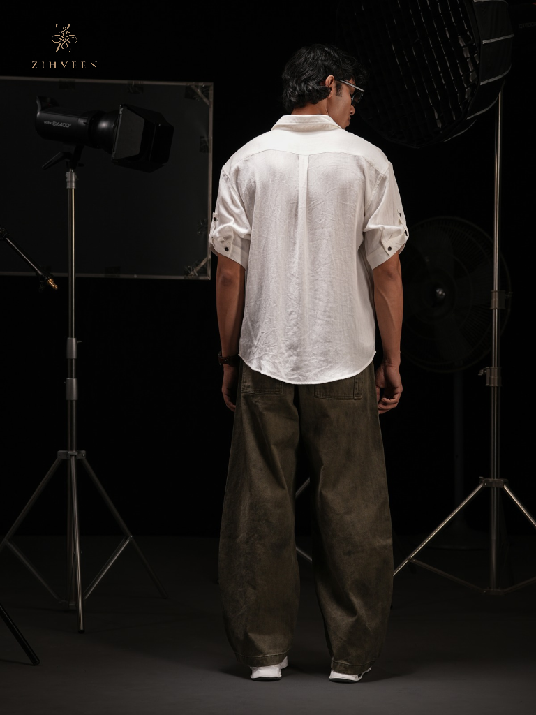 Contemporery Half-sleeve shirt - White - view 3