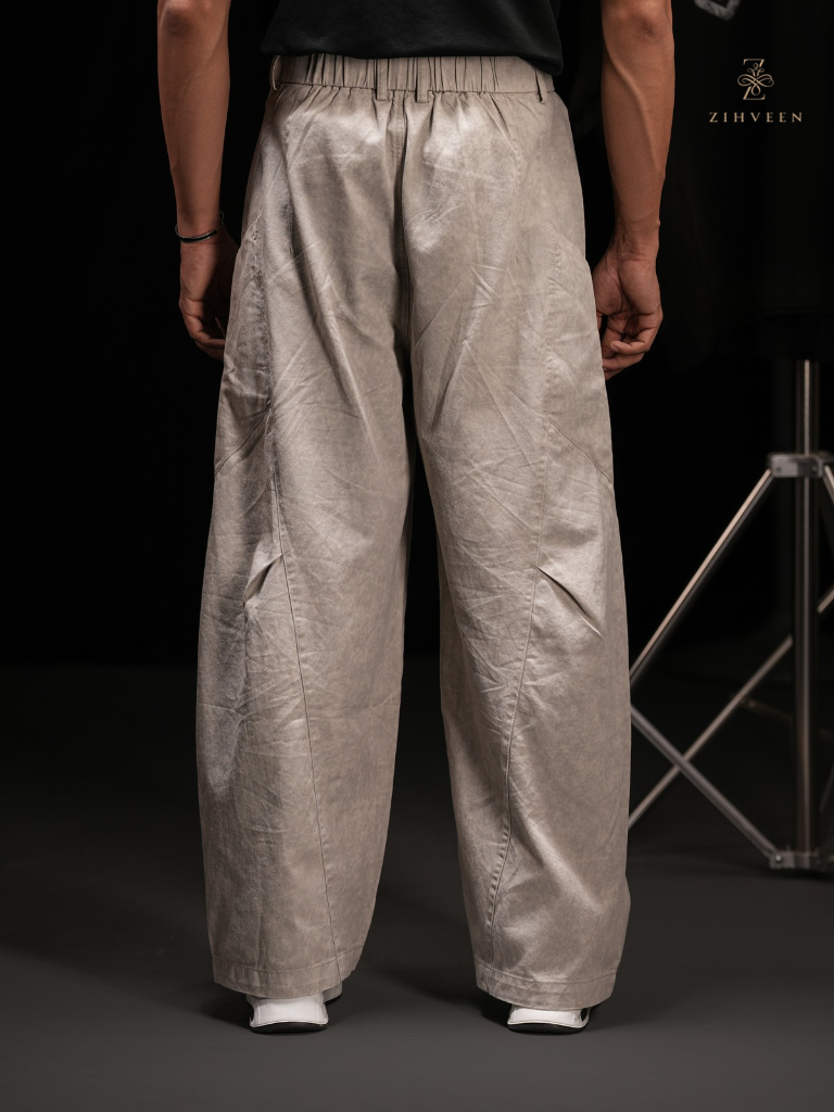 Arden Barrel Pant - Smoke Grey - view 3