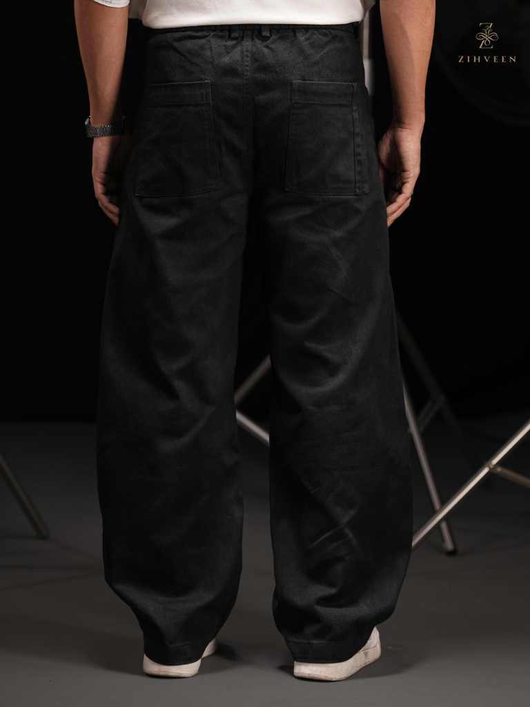 Bronn Barrel Pant-Black - view 3