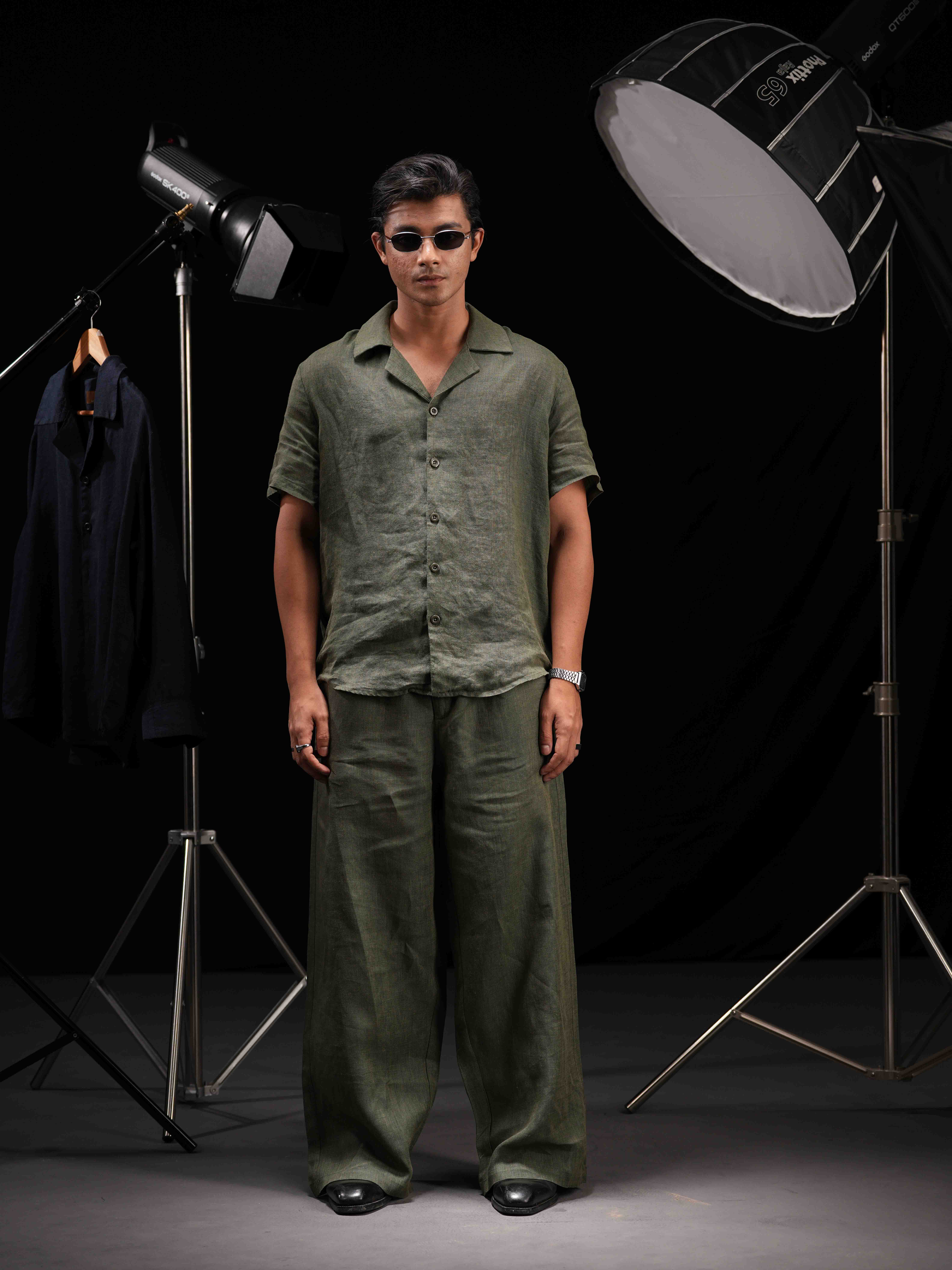 Alden Half-sleeve Shirt - Highland Green - view 1