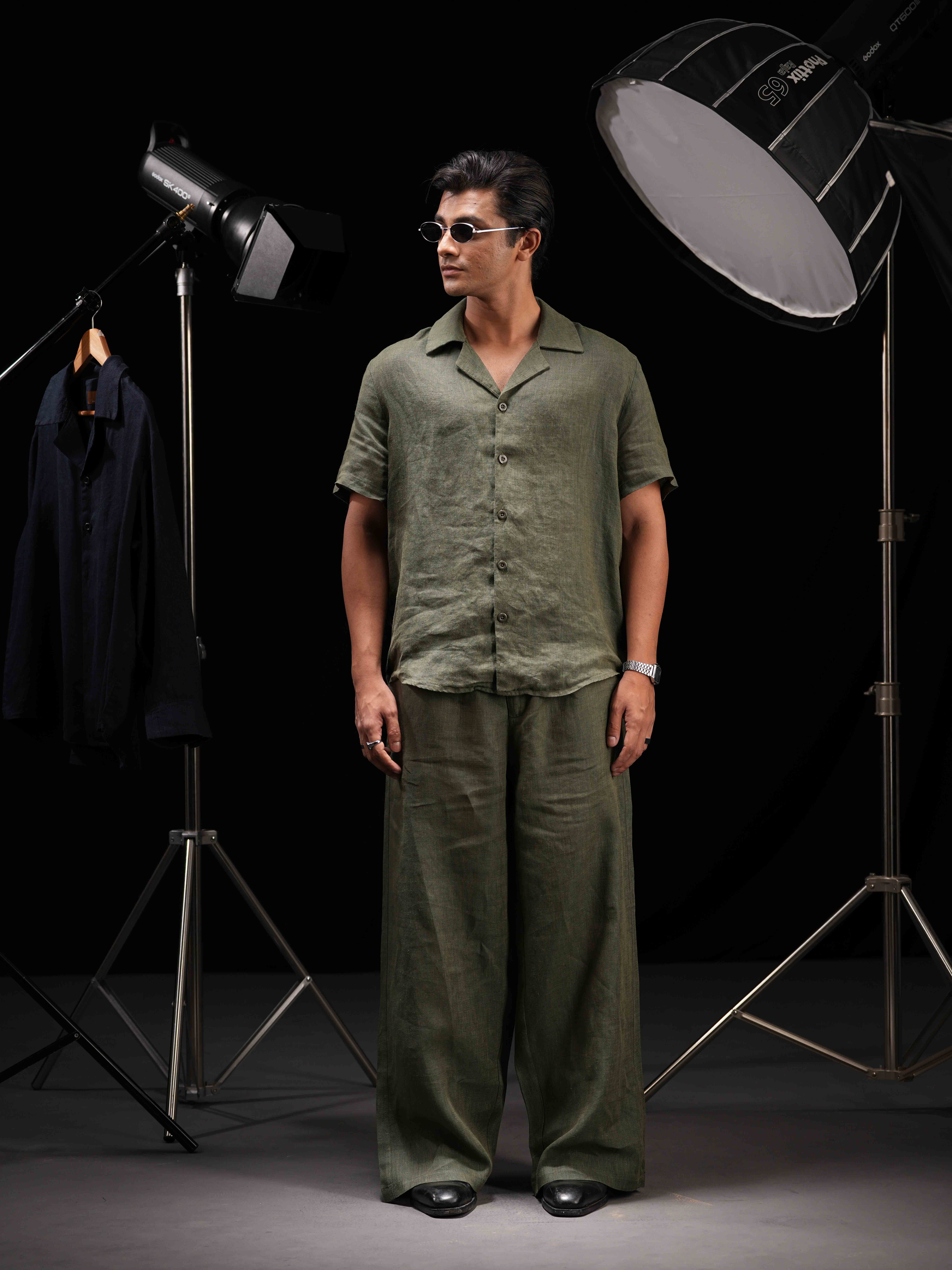 Alden Half-sleeve Shirt - Highland Green