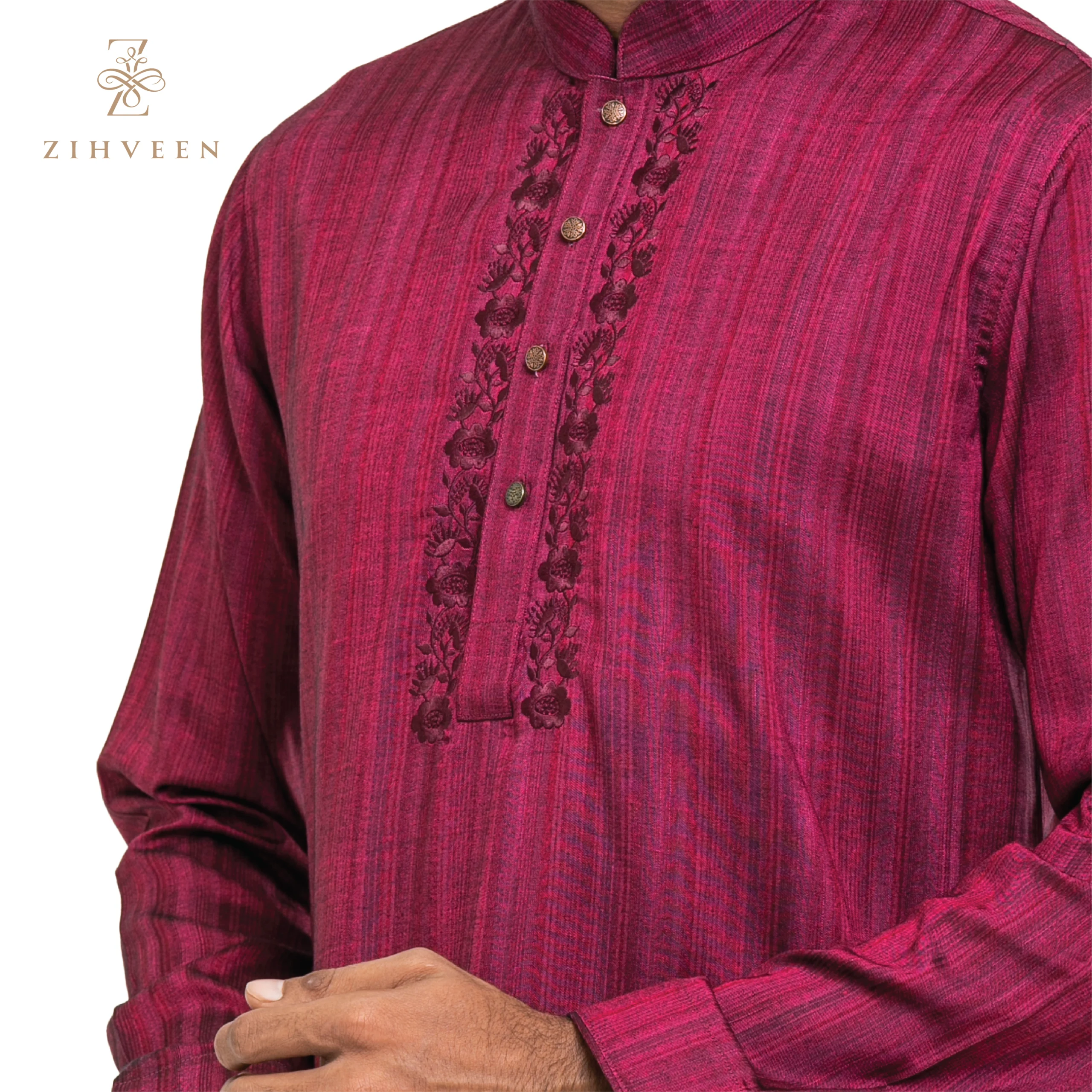 Magenta Embroidery - ZVMG004A - view 1