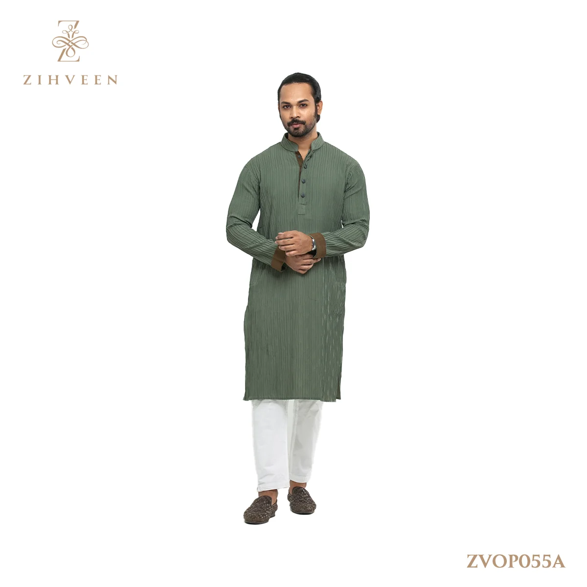 Russian Green Pleat - ZVOP055A - view 2