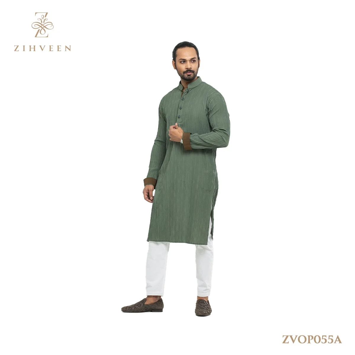 Russian Green Pleat - ZVOP055A - view 3