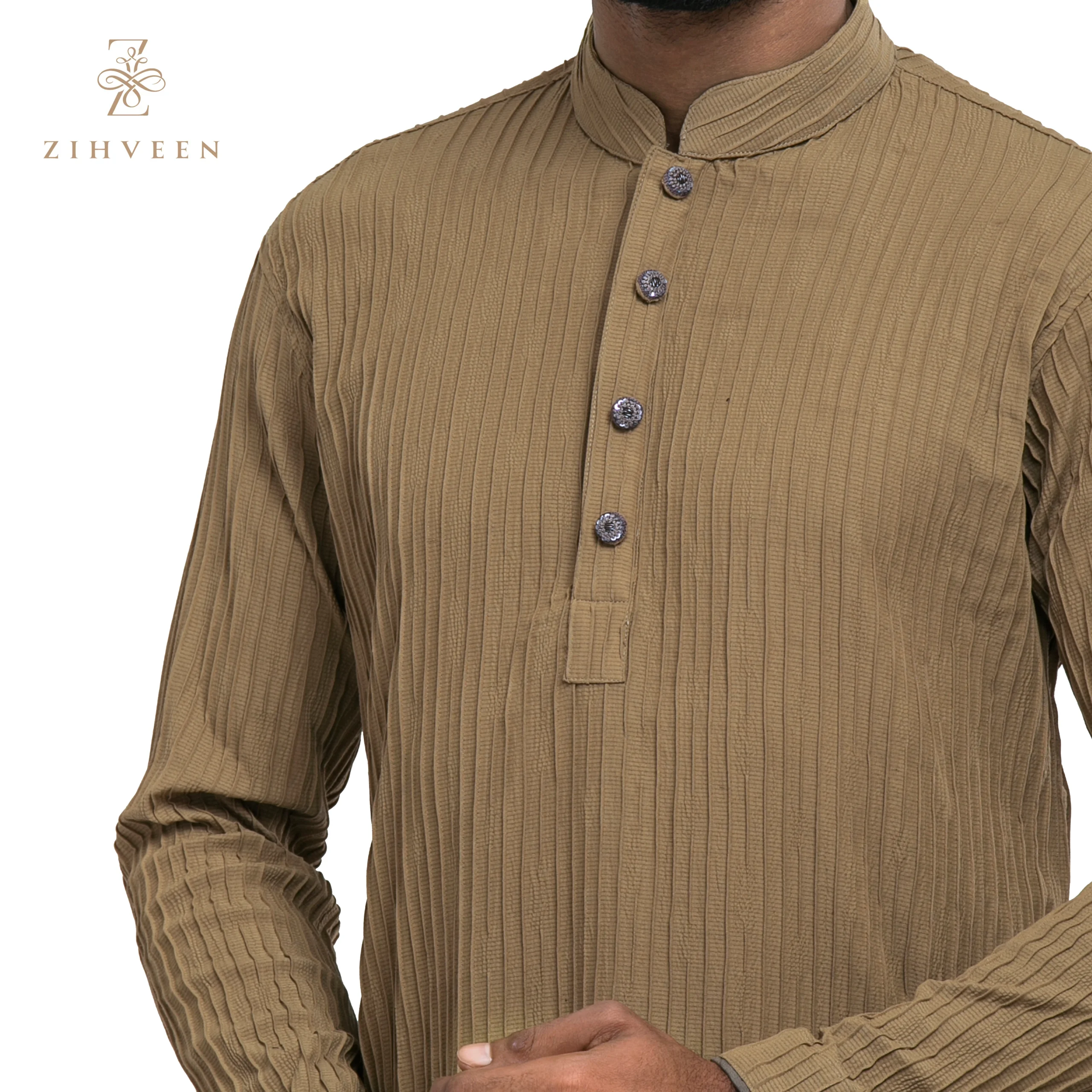 Brown Pleat - ZVBP056A - view 1