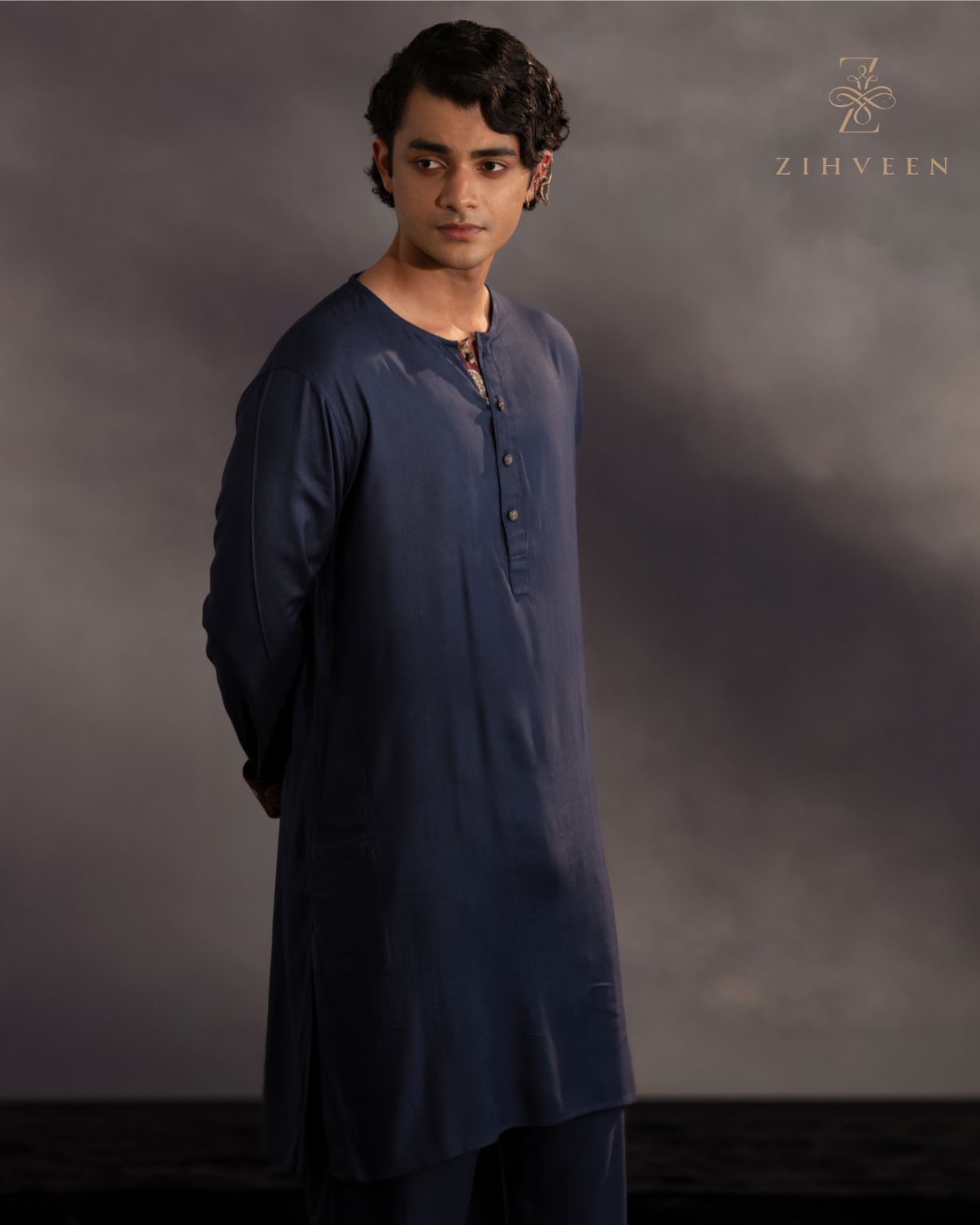 Sapphire Blue round neck chords - view 4